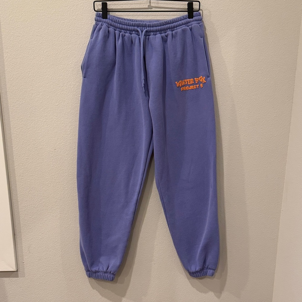 White Fox Project 5 Drawstring Sweatpants In Grap… - image 2